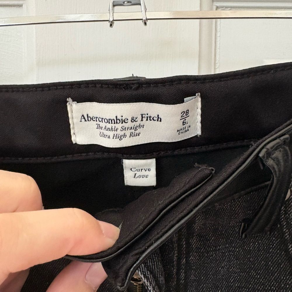 Abercrombie & Fitch Leather & Denim pants - Picture 4 of 5